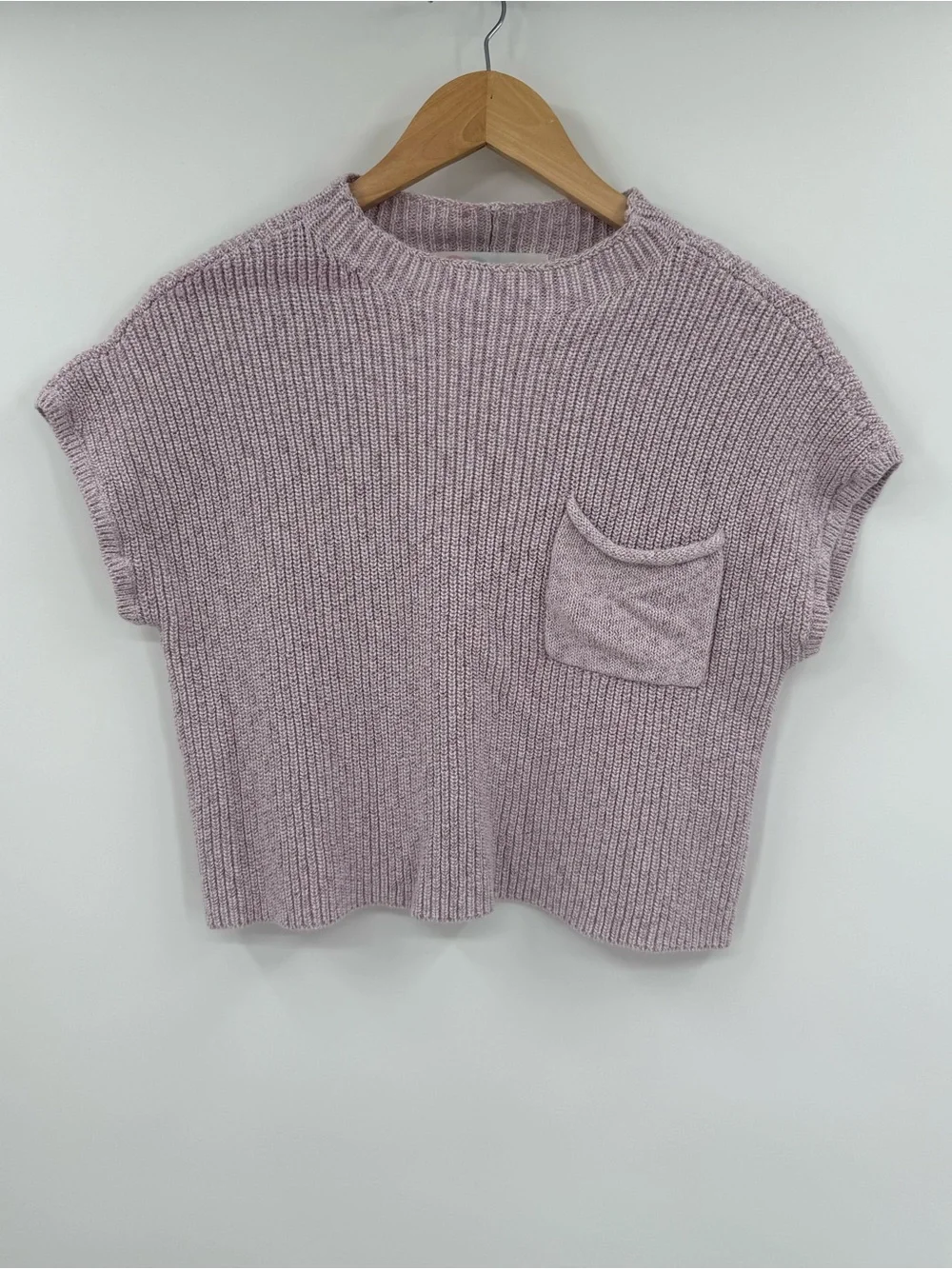 Free People Beach Freya Sweater Set Top Only | Lavender | Medium - Picture 4 of 9